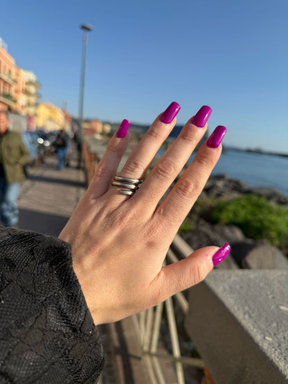 Anello tre giri in argento 925
