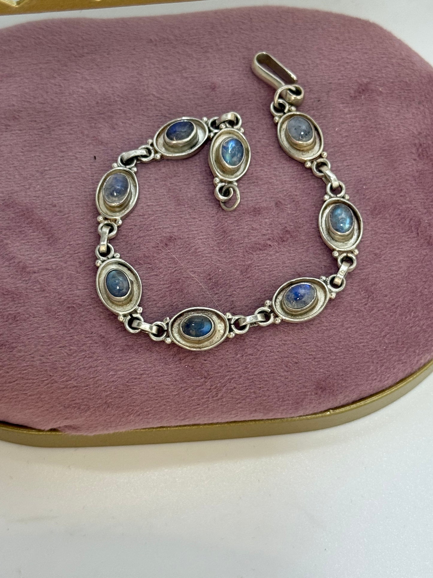 Bracciale in argento 925 pietre di luna