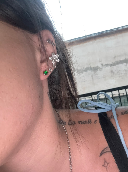 Orecchini stelle in argento 925