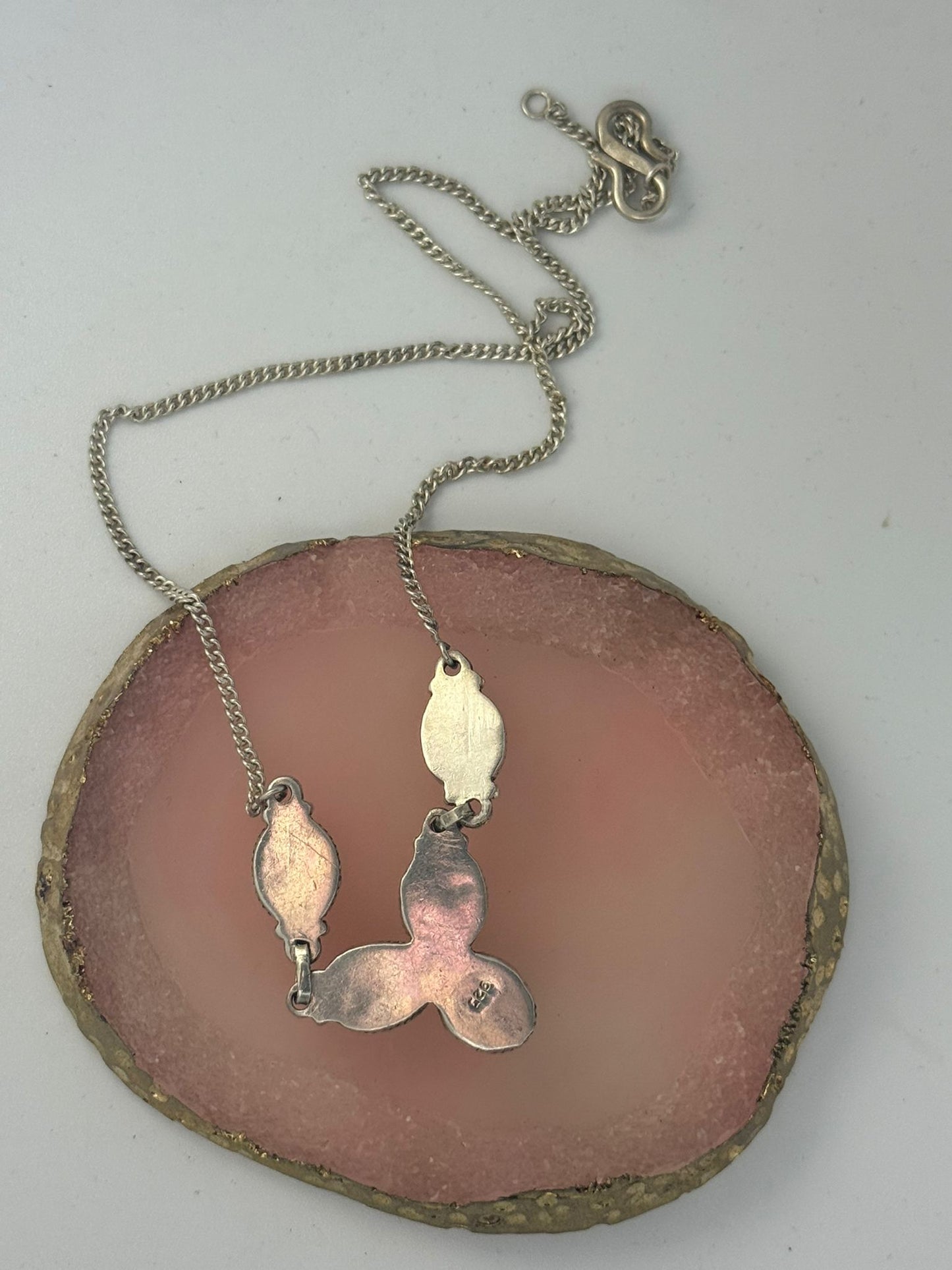 Collana Argento 925 Collier con Tre Pietre di Luna – Magia Lunare Pezzo Unico