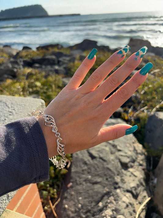 Bracciale intrecci argento 800