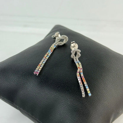 Orecchini nodo in argento 925