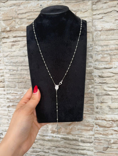 Crocifisso in argento 925 con chiusura – Gioiello religioso artigianale