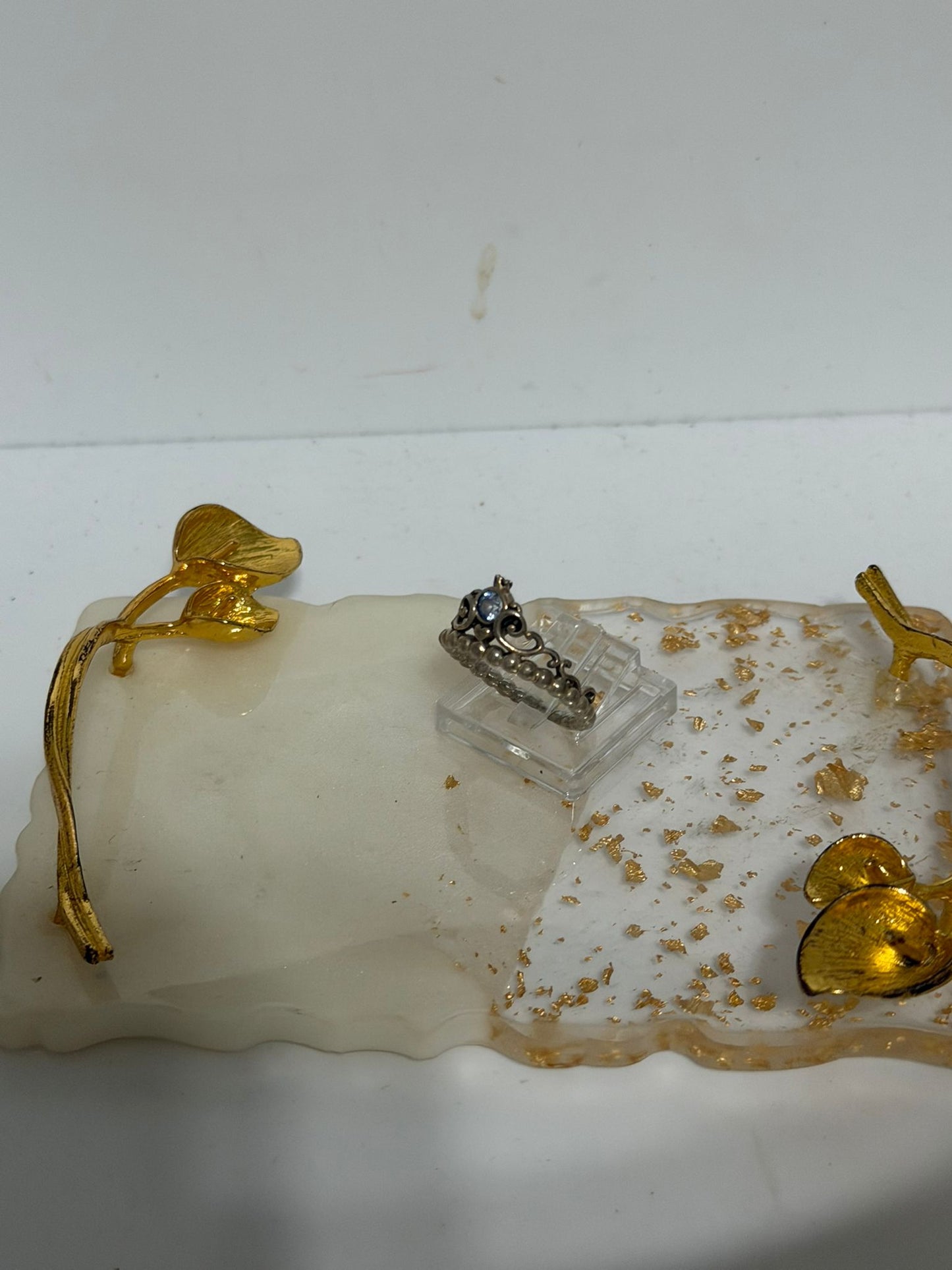 Anello Corona in Argento 925 con Pietra Azzurra — Misura 11