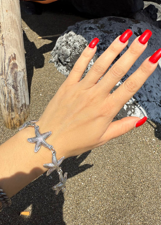 Bracciale in argento 925 stelle marine