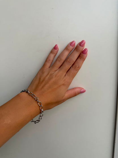 Bracciale Catena dal Design Unico in Argento 925 — Pezzo Artigianale