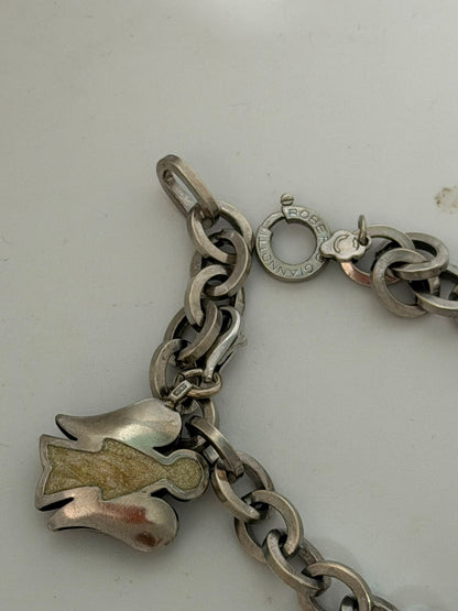 Bracciale in Argento 925 con Angeli Smaltati – Roberto Giannotti