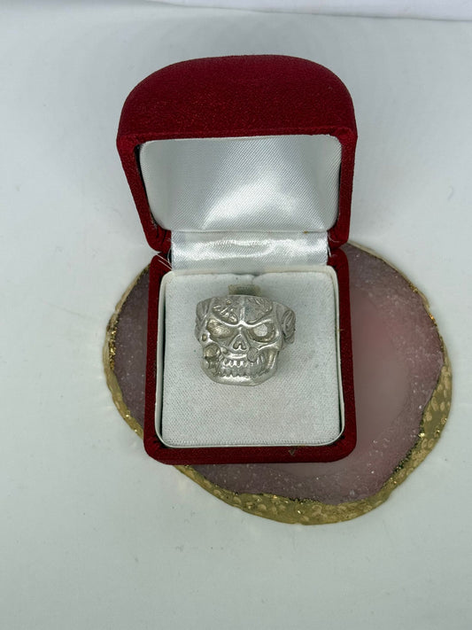 Anello teschio in argento 925