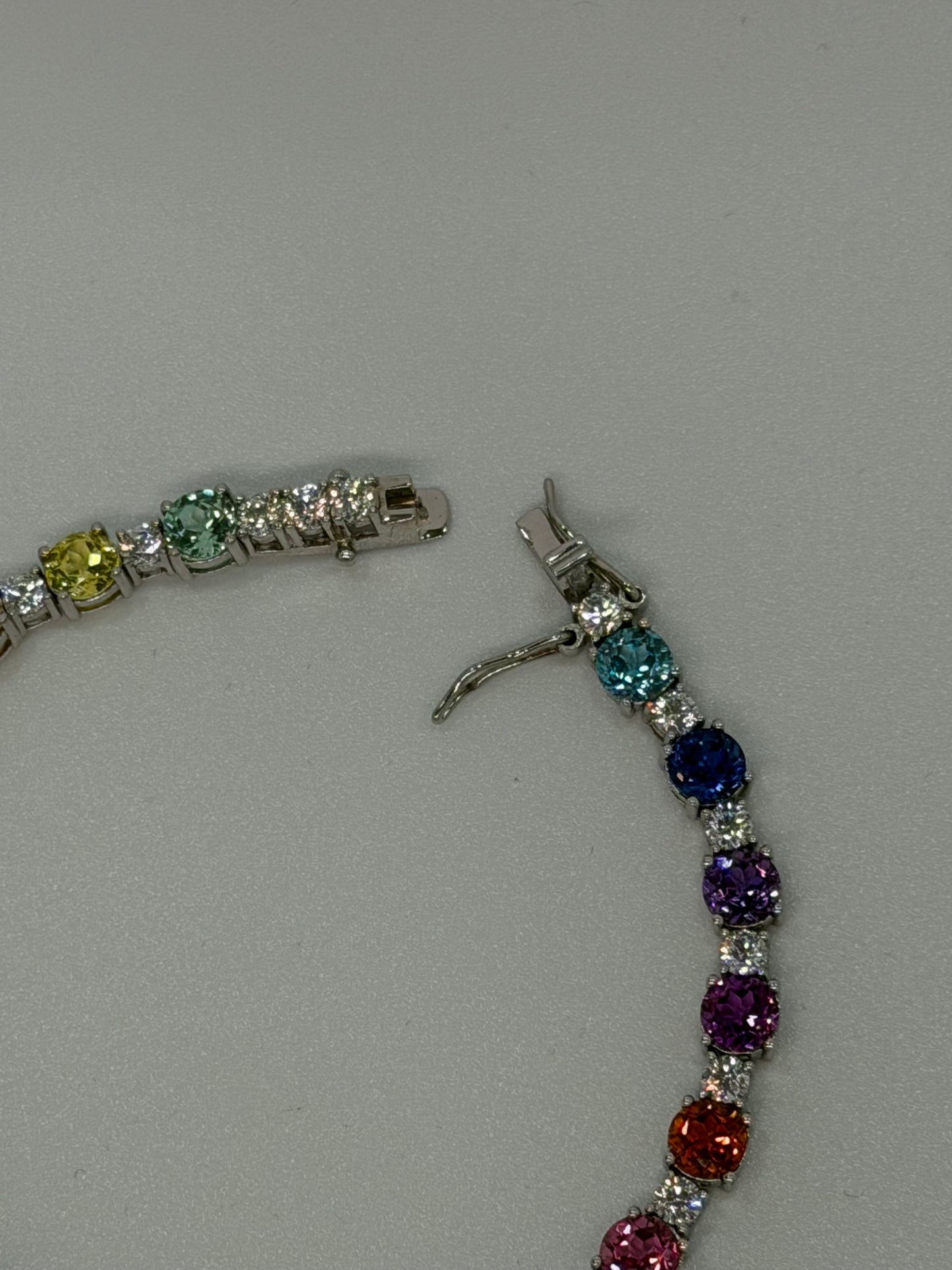 Bracciale in argento, 925 pietre Multicolor
