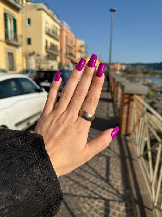 Anello fascia liscia in argento 925