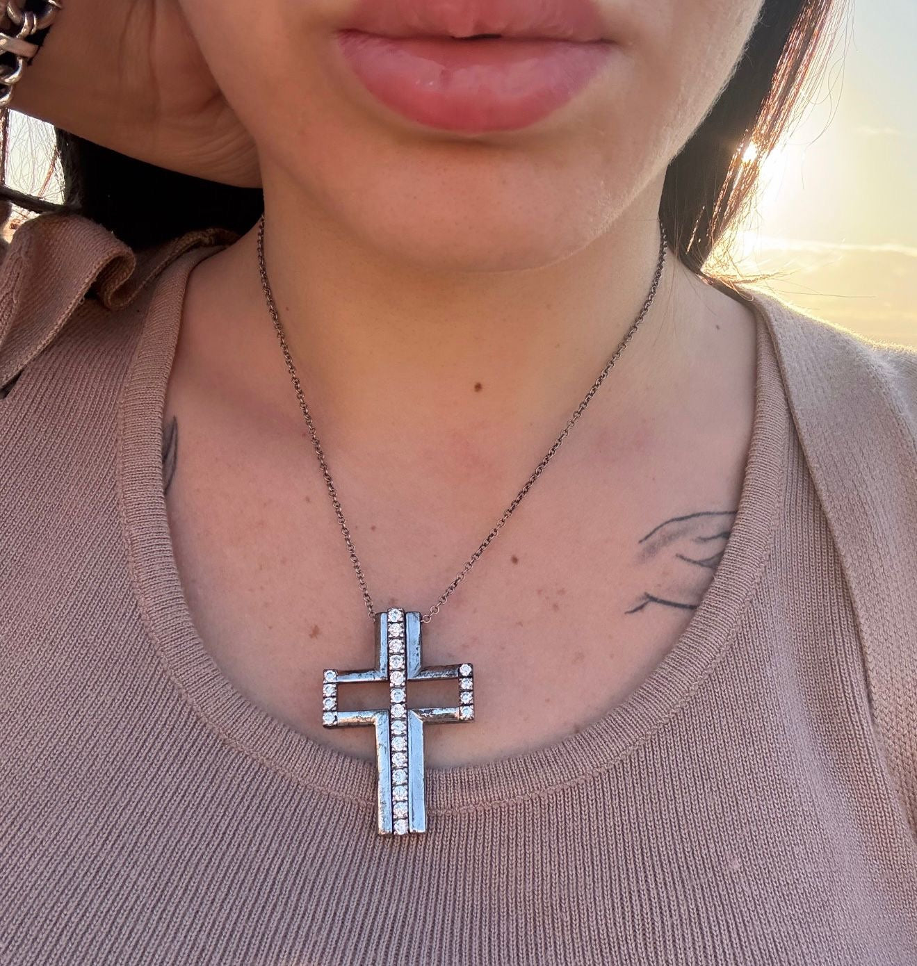 Collana in argento 925 croce