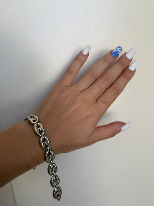 Bracciale maglia marinaia in argento 925