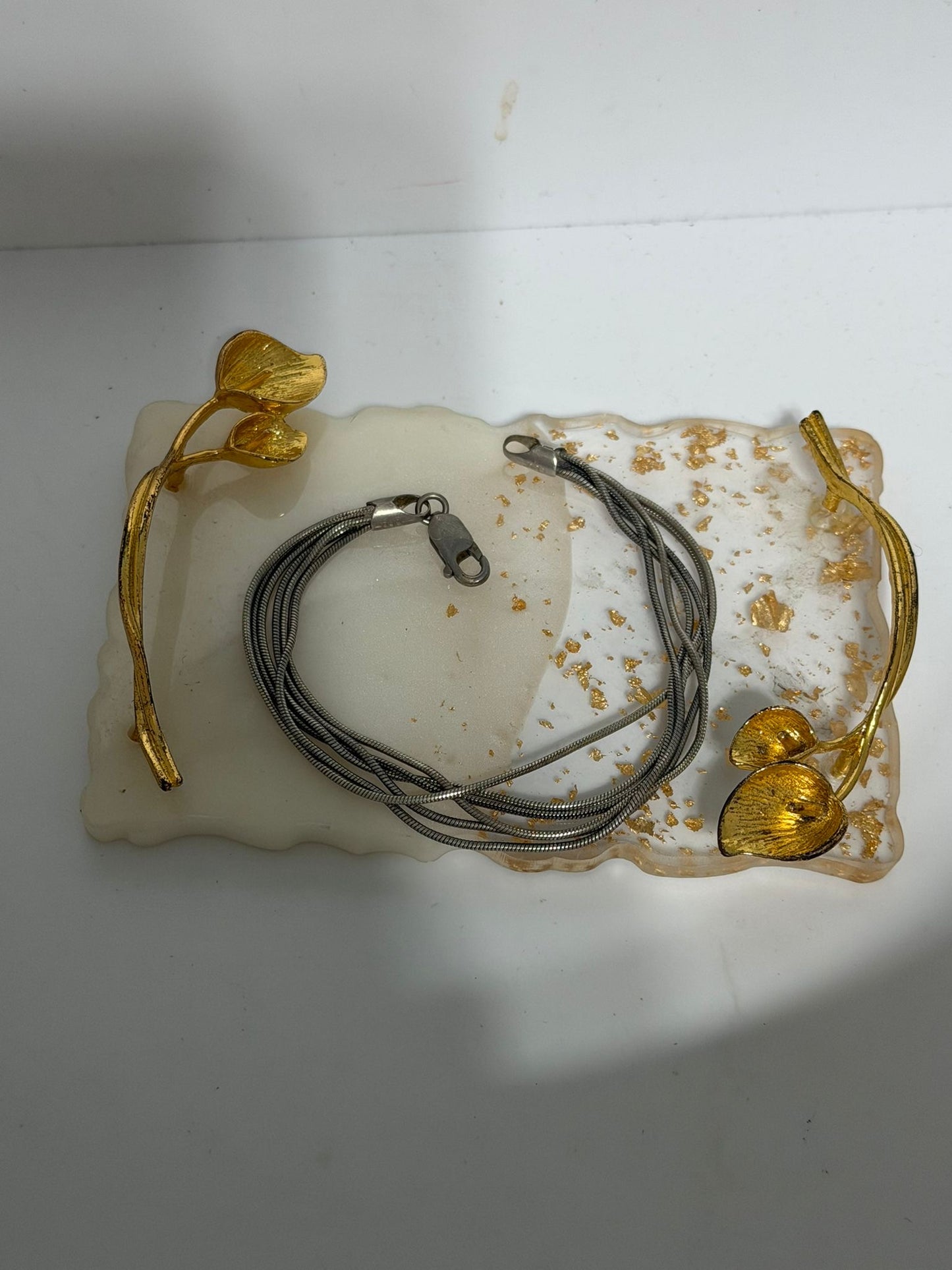 Bracciale Doppi Fili a Coda di Topo in Argento 925 — 19 cm