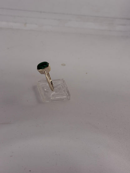 Anello Argento 925 con Giada Verde – Pezzo Unico Artigianale