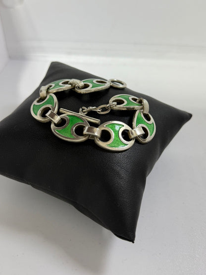 Bracciale in argento 800 maglia marinaia