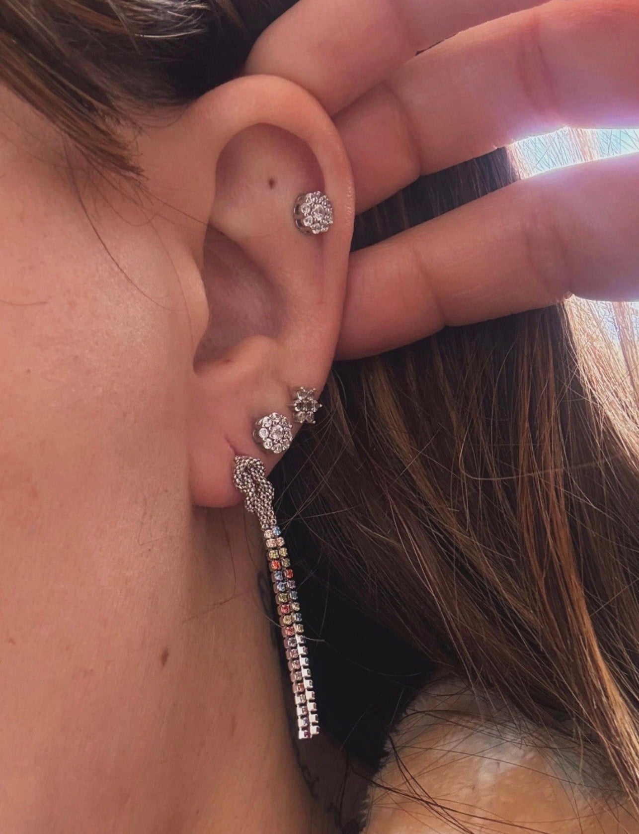 Orecchini nodo in argento 925