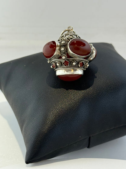 Ciondolo in argento 925 corniola