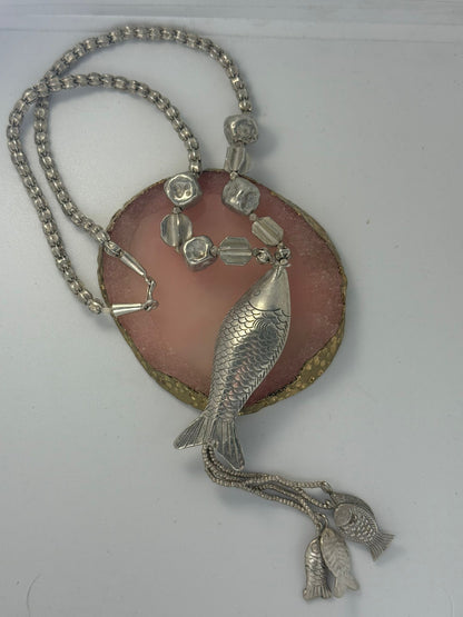 Collana pesce in argento