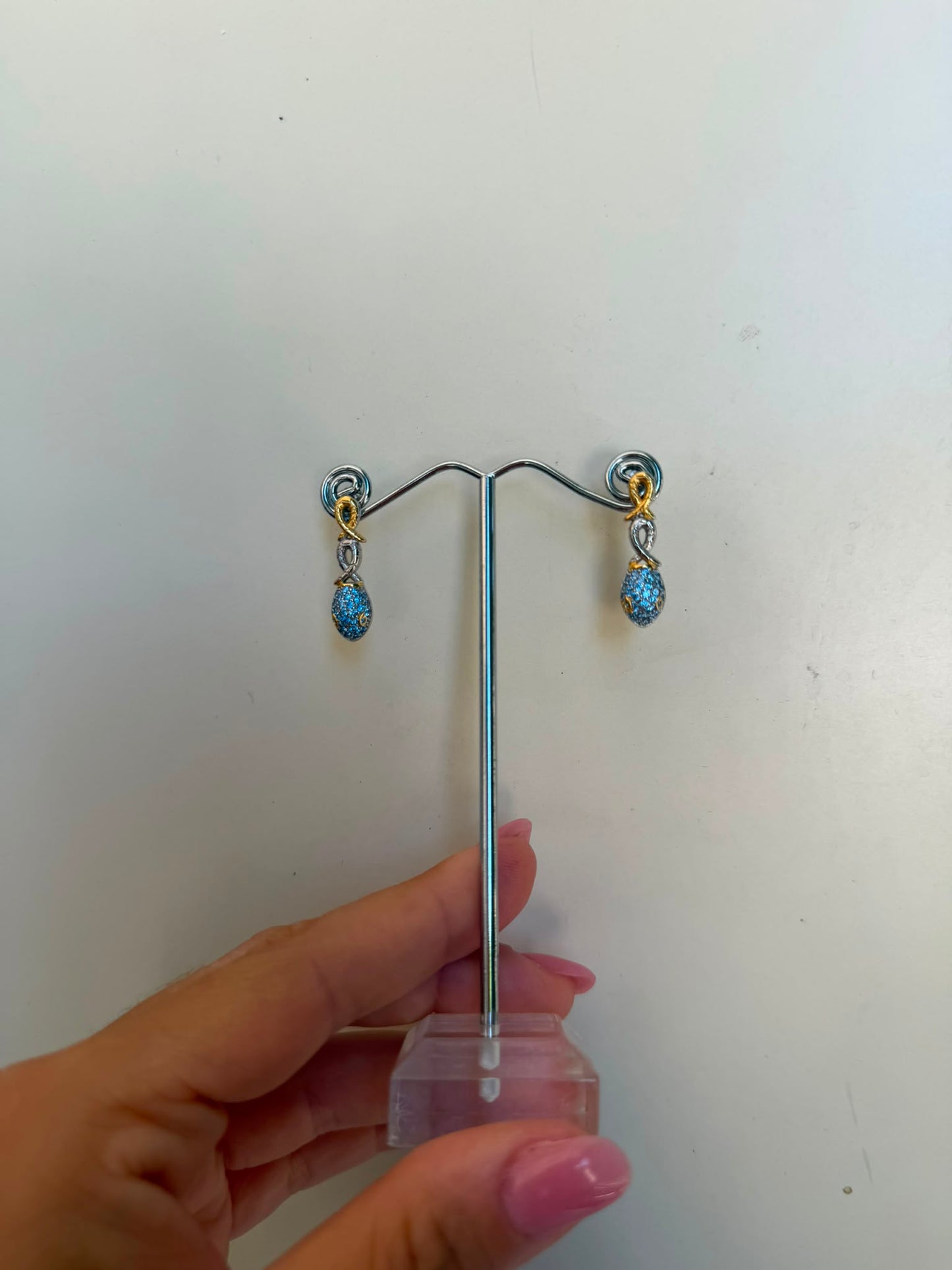 Orecchini Serpente in Argento 925 con Pietre Azzurre – Pezzo Unico