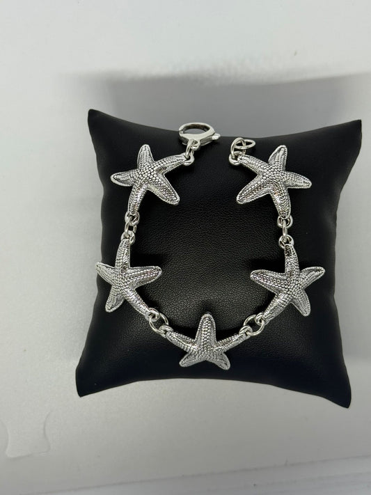 Bracciale in argento 925 stelle marine