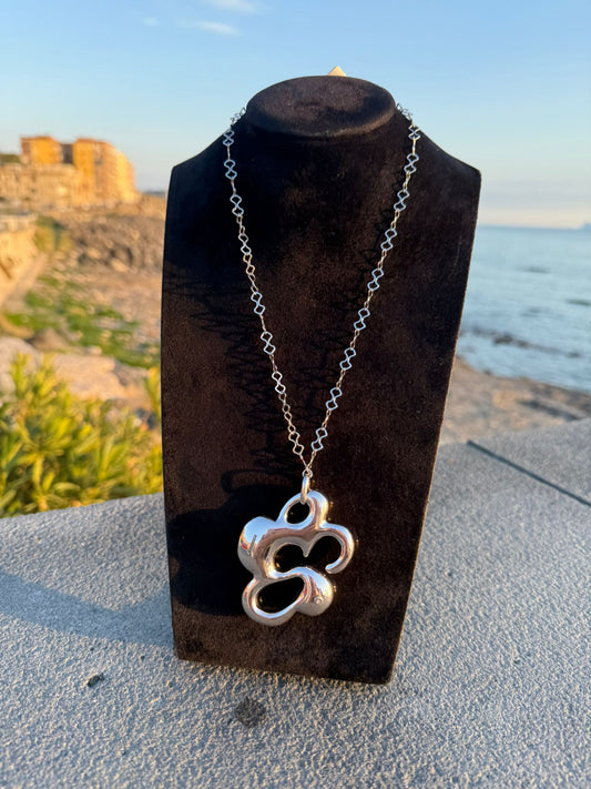 Collana in argento 925 fiore