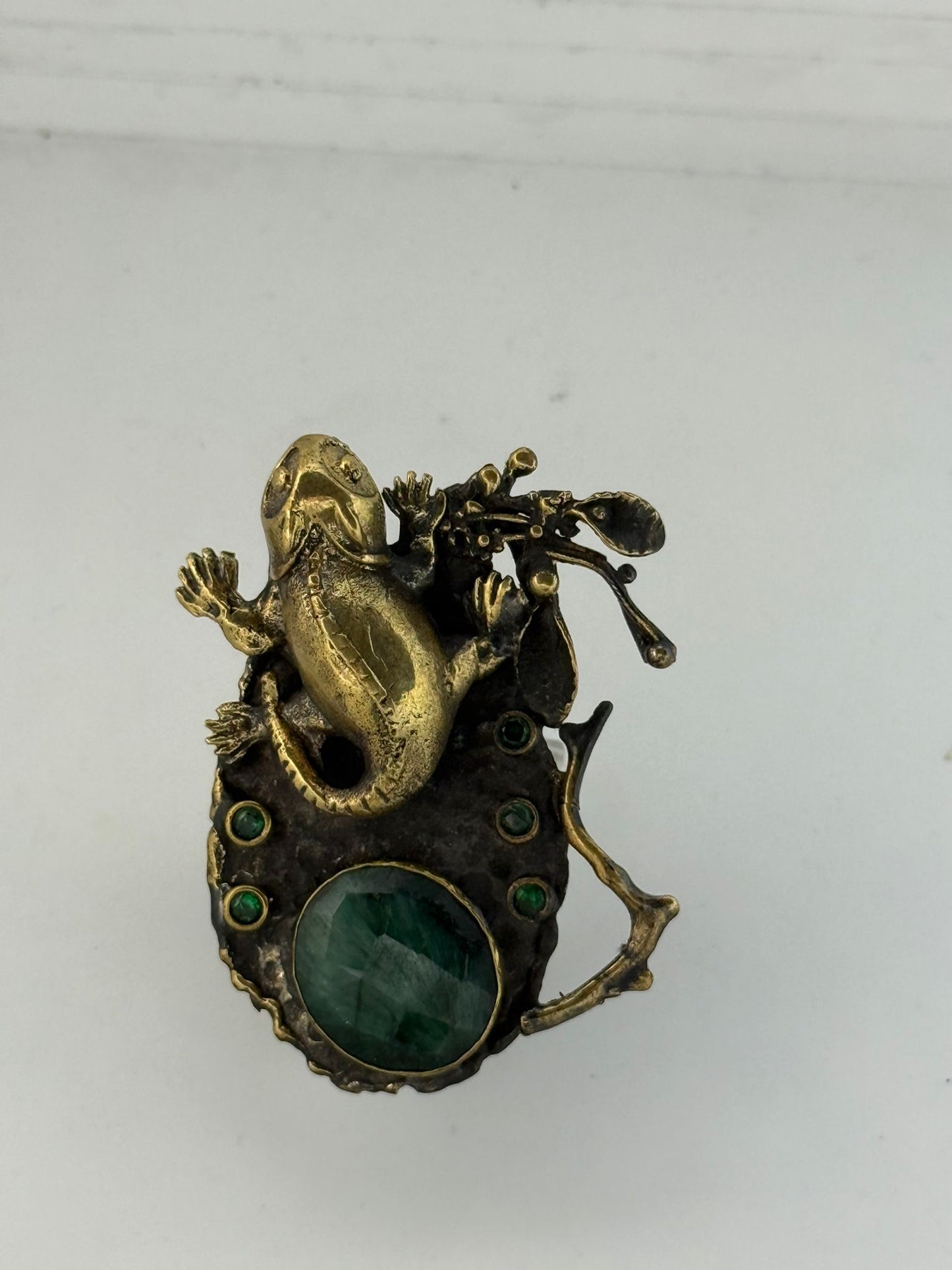 Anello in argento 925 camaleonte