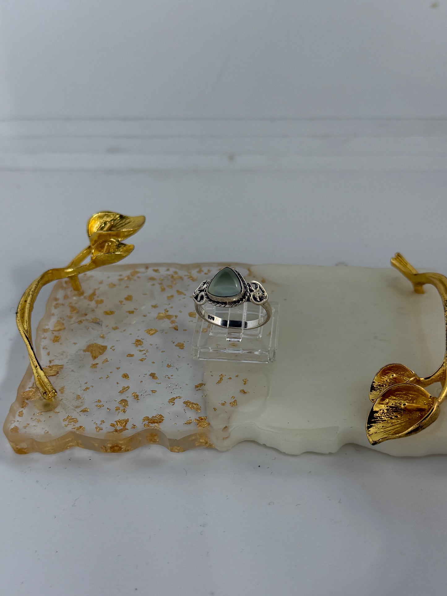Anello in Argento 925 con Pietra Calcedonio – Pezzo Unico Artigianale