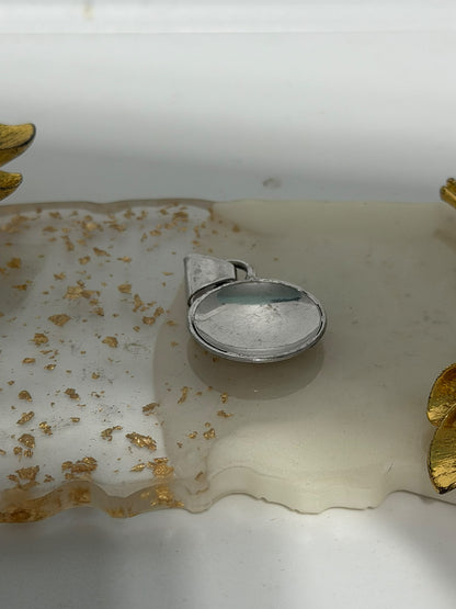 Collana con ciondolo smaltato giallo in argento 925 – Pezzo unico artigianale