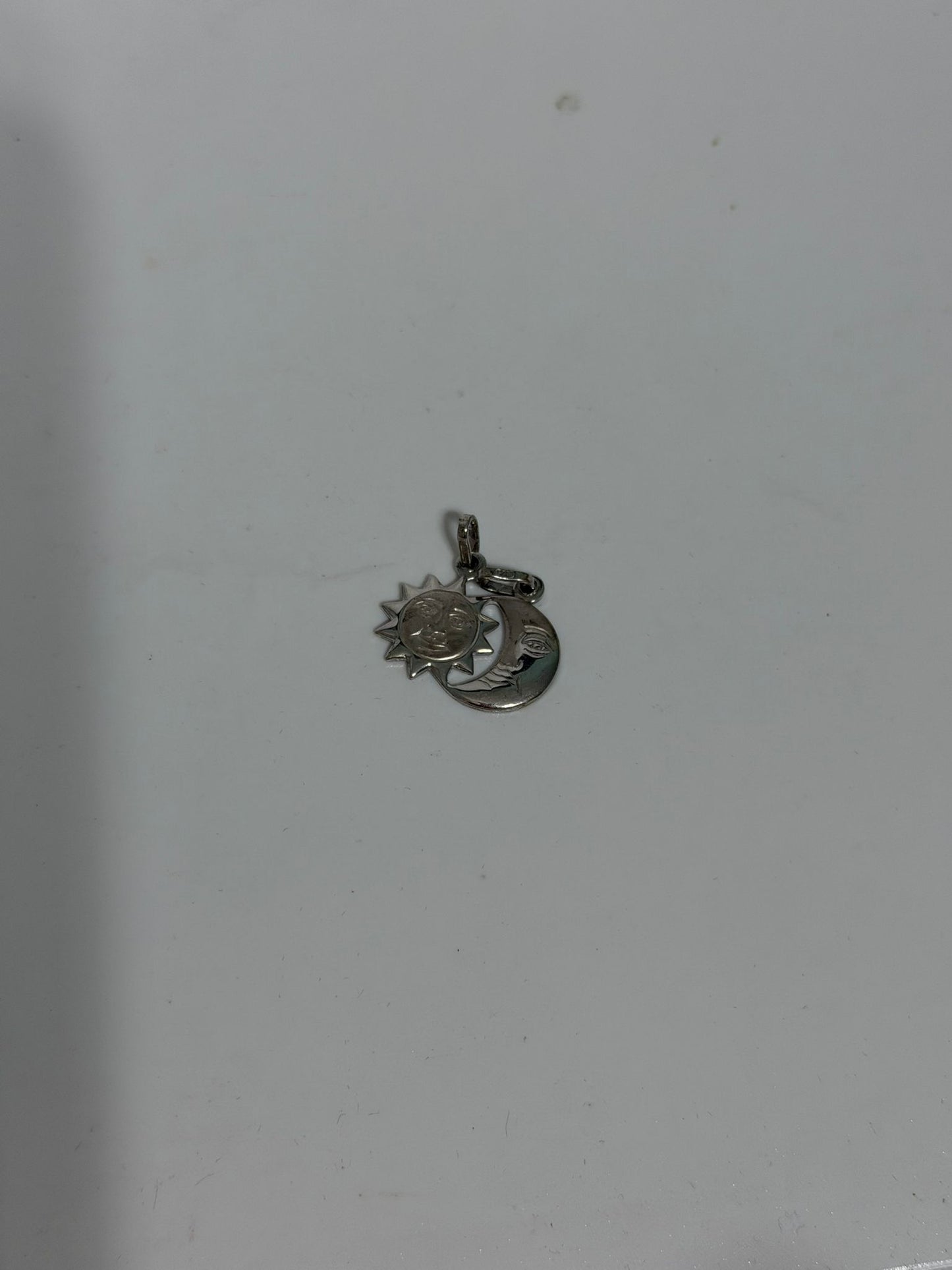 Collana in Argento 925 Sole e Luna – Ciondolo Doppio Artigianale