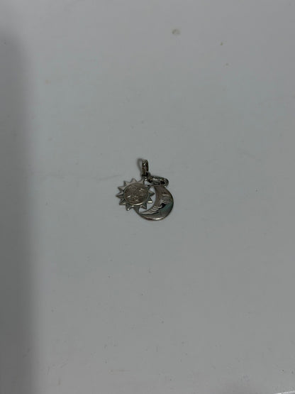 Collana in Argento 925 Sole e Luna – Ciondolo Doppio Artigianale