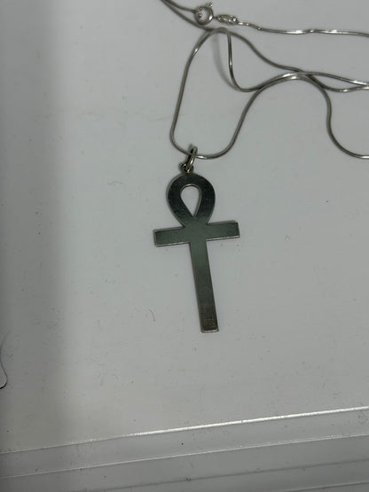 Collana in Argento 925 con Croce Ankh – Simbolo di Vita Artigianale