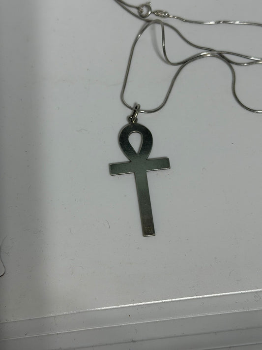 Collana in Argento 925 con Croce Ankh – Simbolo di Vita Artigianale
