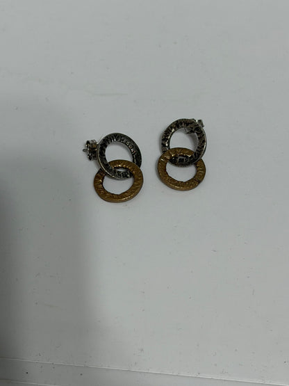 Orecchini a Cerchio in Argento 925 e Bronzo – Bicolore Artigianale