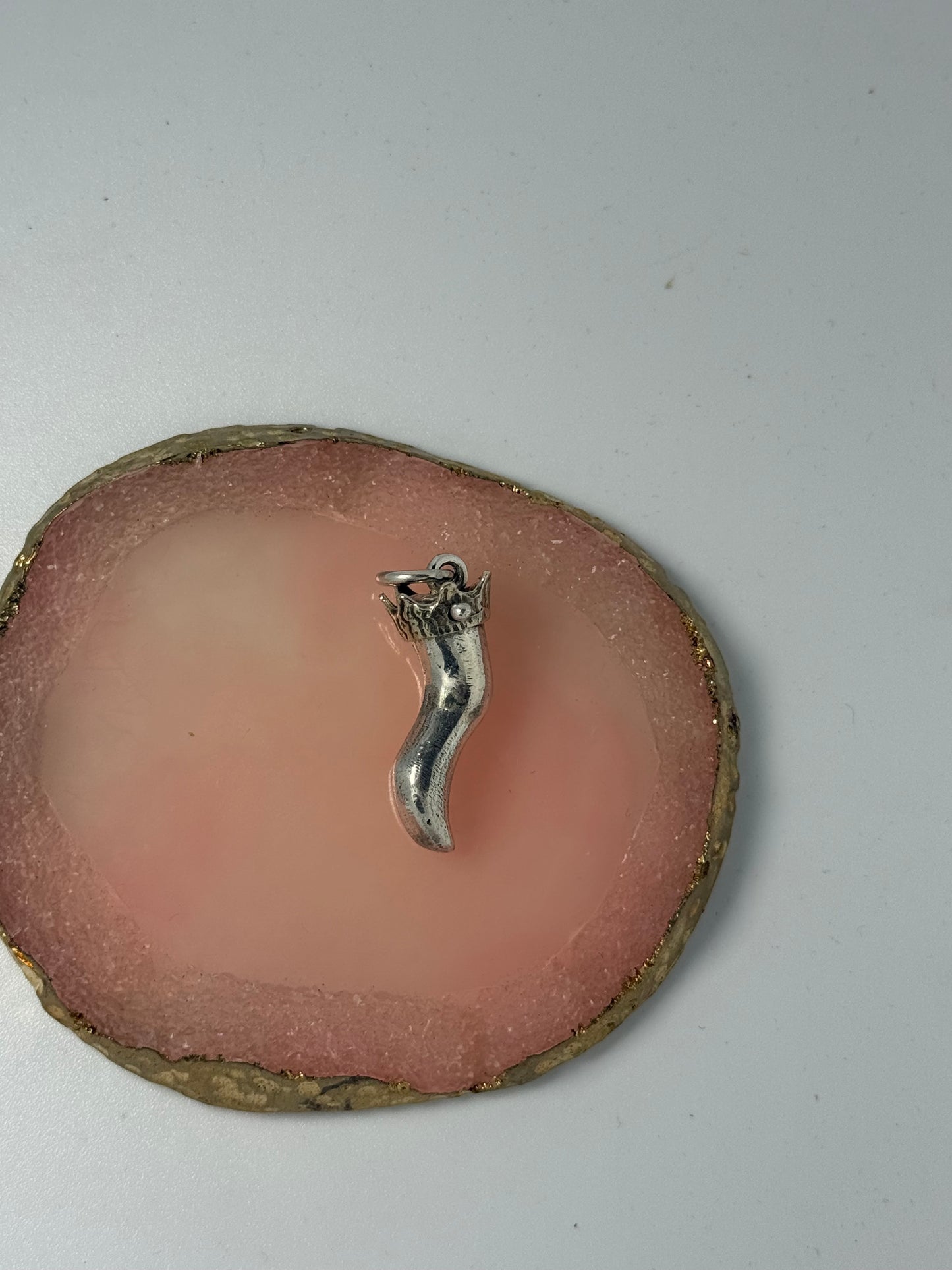 Collana in argento 925 corno corona