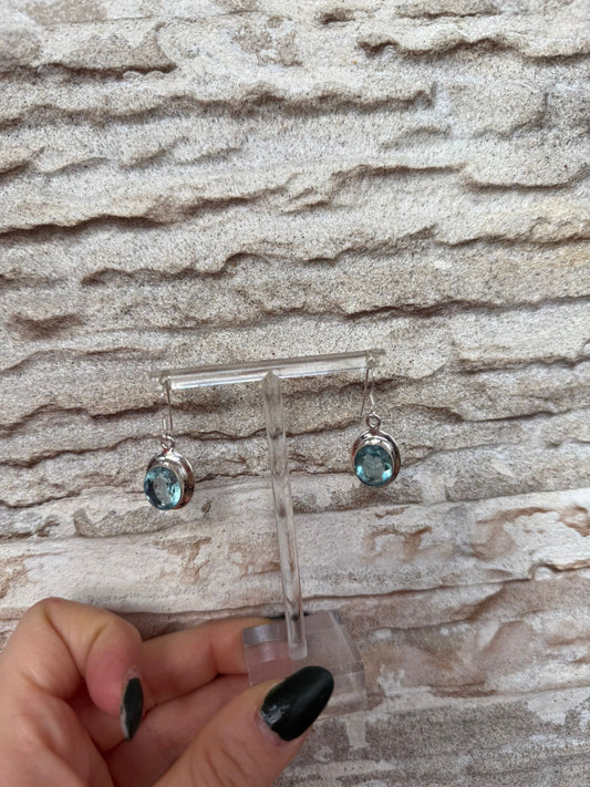 Orecchini in argento 925 acquamarina