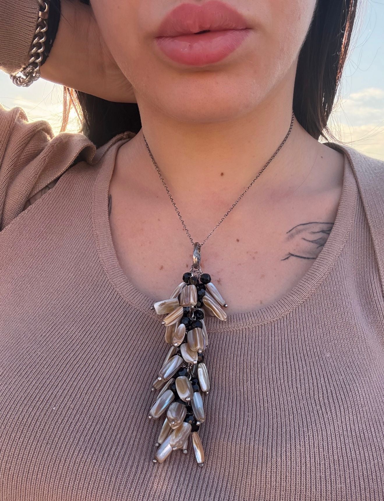 Collana in argento 925 perle