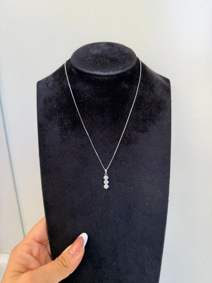 Collana in Argento 925 Punto Luce Bianco – Zircone Brillante