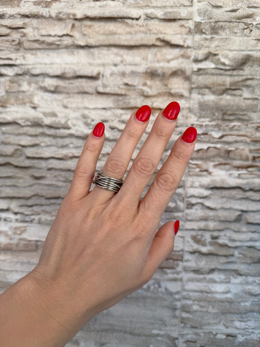 Anello in argento 925 filo della vita