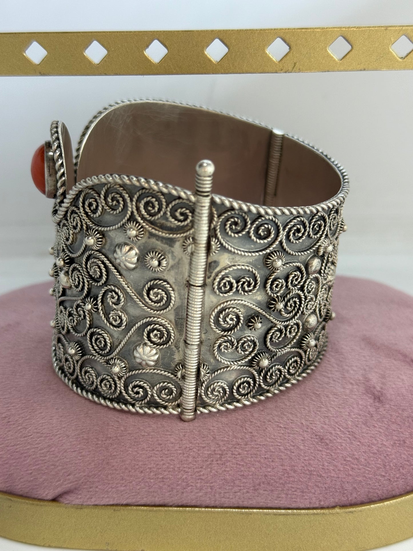 Bracciale in argento 800 corallo rosso