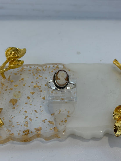 Anello cammeo in argento 925