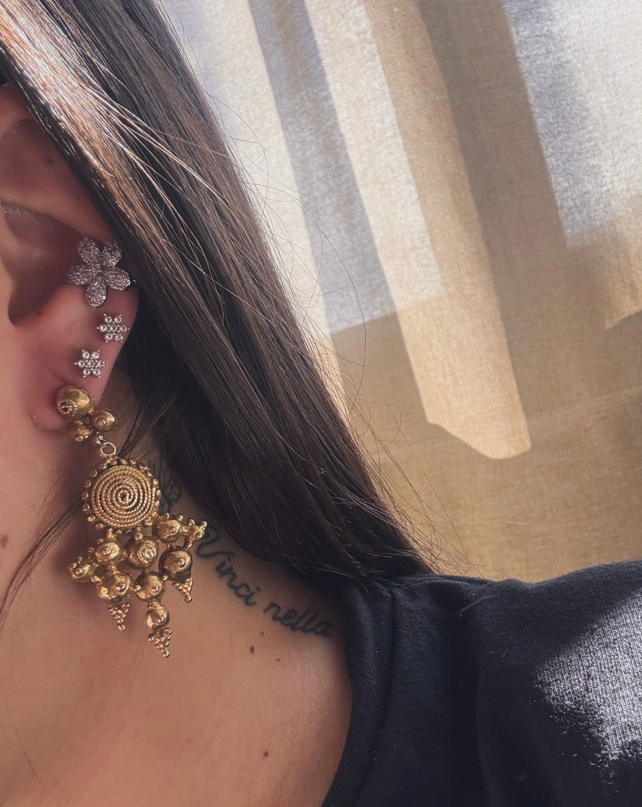 Orecchini in argento 925 dorato