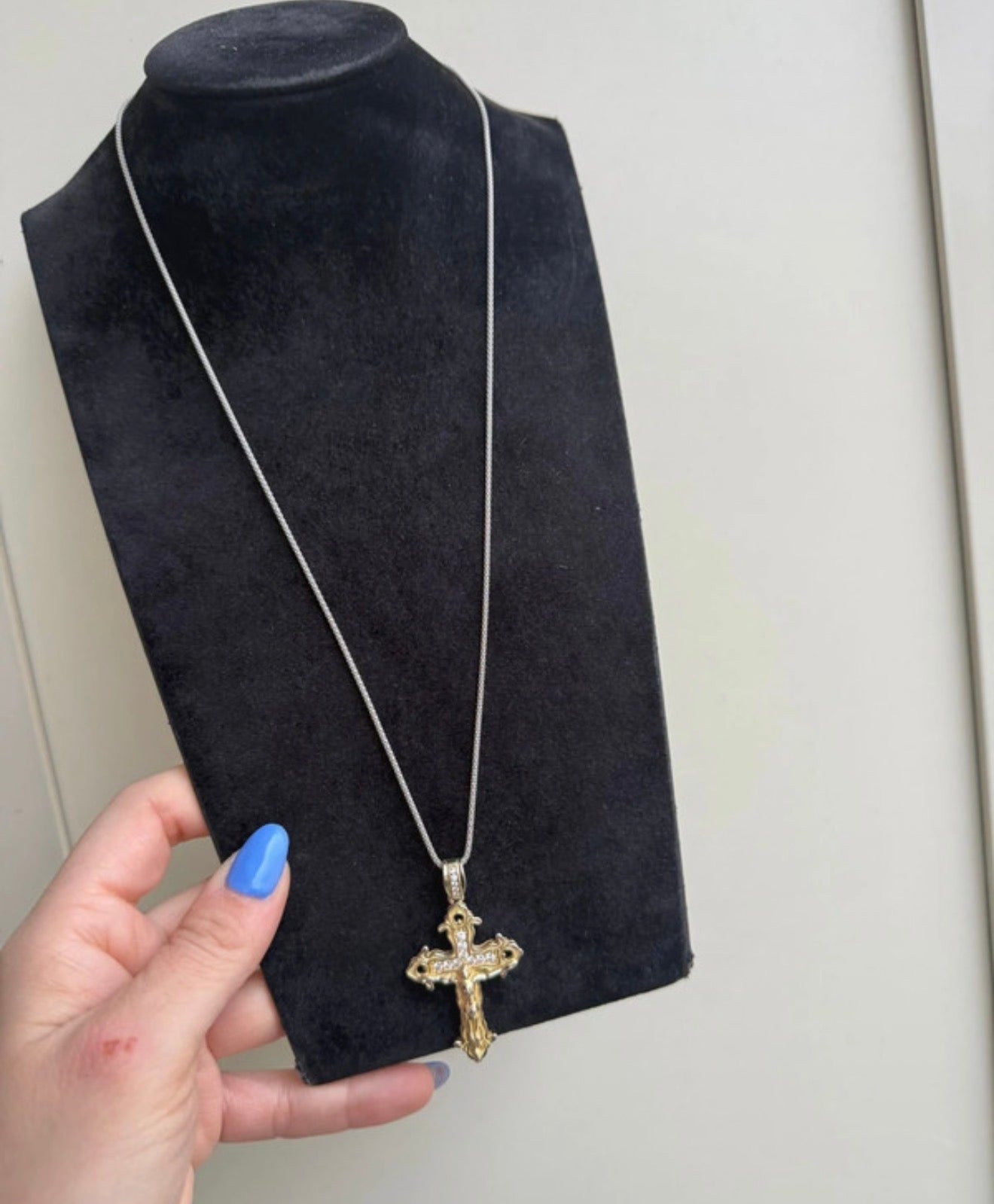Collana in argento 925 Gesù crocifisso