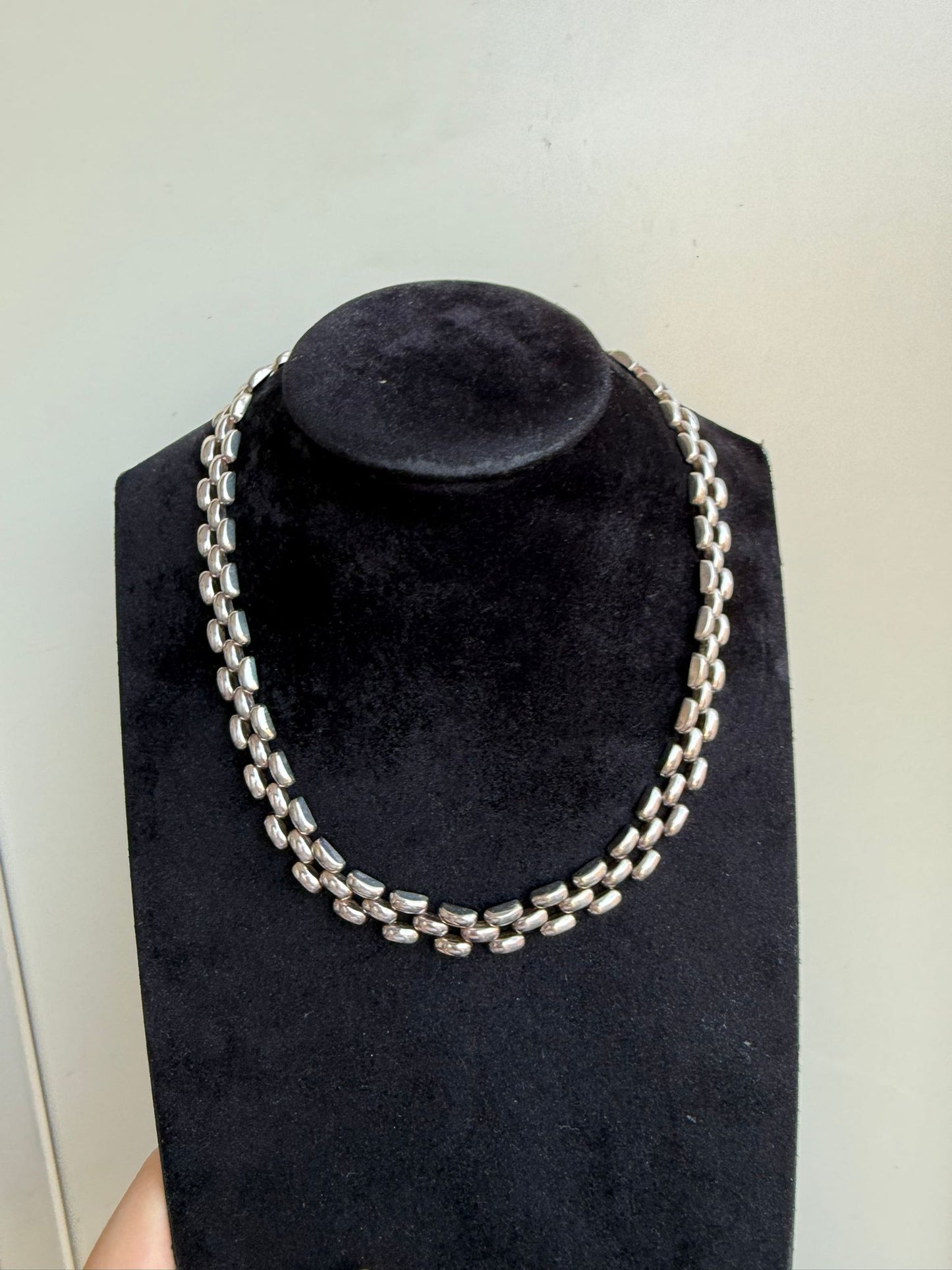 Collana in argento 925 arte decó