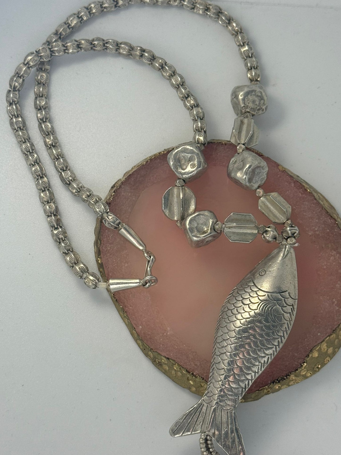 Collana pesce in argento