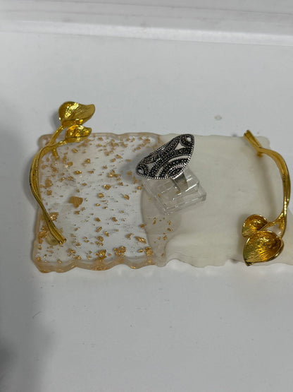 Anello con marcasiti in argento 925 – Gioiello classico artigianale