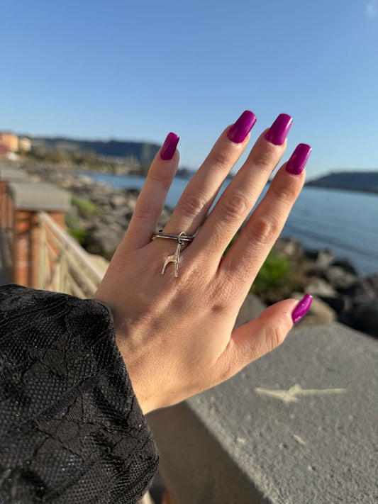 Anello giraffa in argento 925