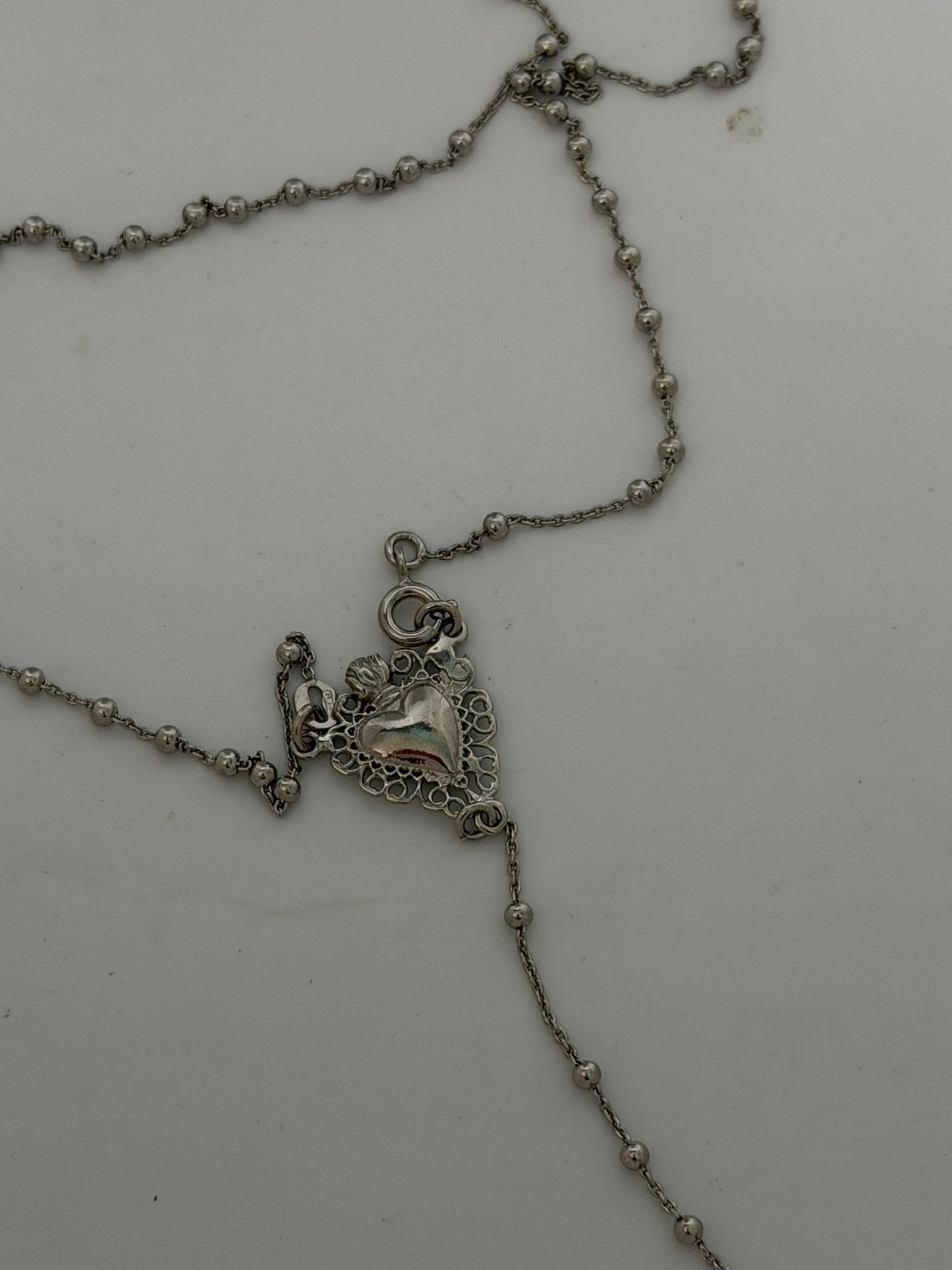 Rosario con Crocifisso in Argento 925 – Sacro Cuore Artigianale