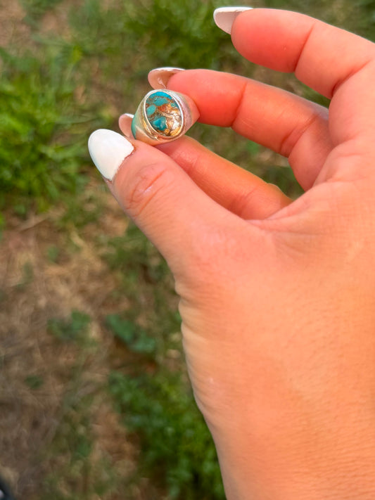 Mystic Turquoise Silver Ring