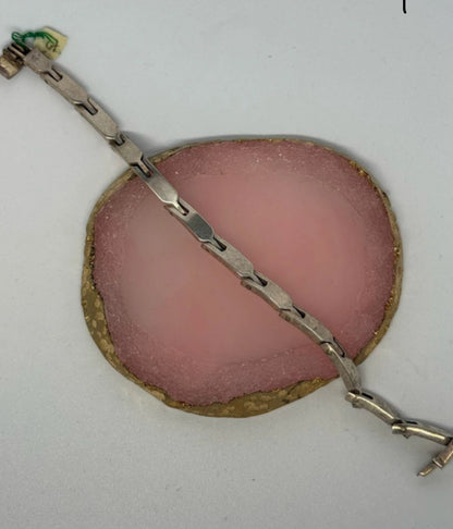 Bracciale Semirigido Argento 925 Targhette Decorative - Elegante Versatile