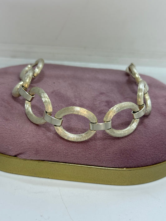 Bracciale cerchi satinati in argento 925